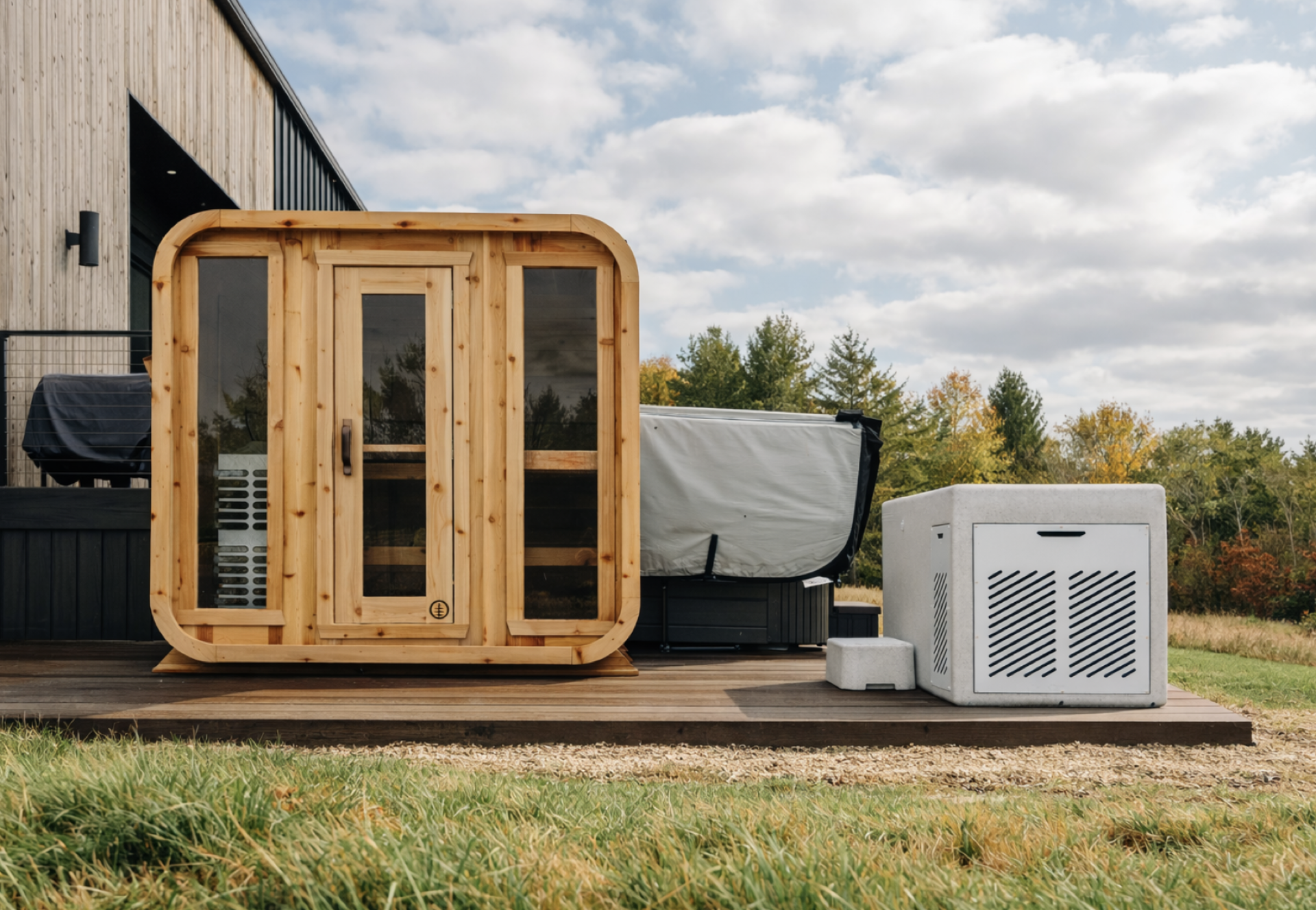 Private sauna at Hugga